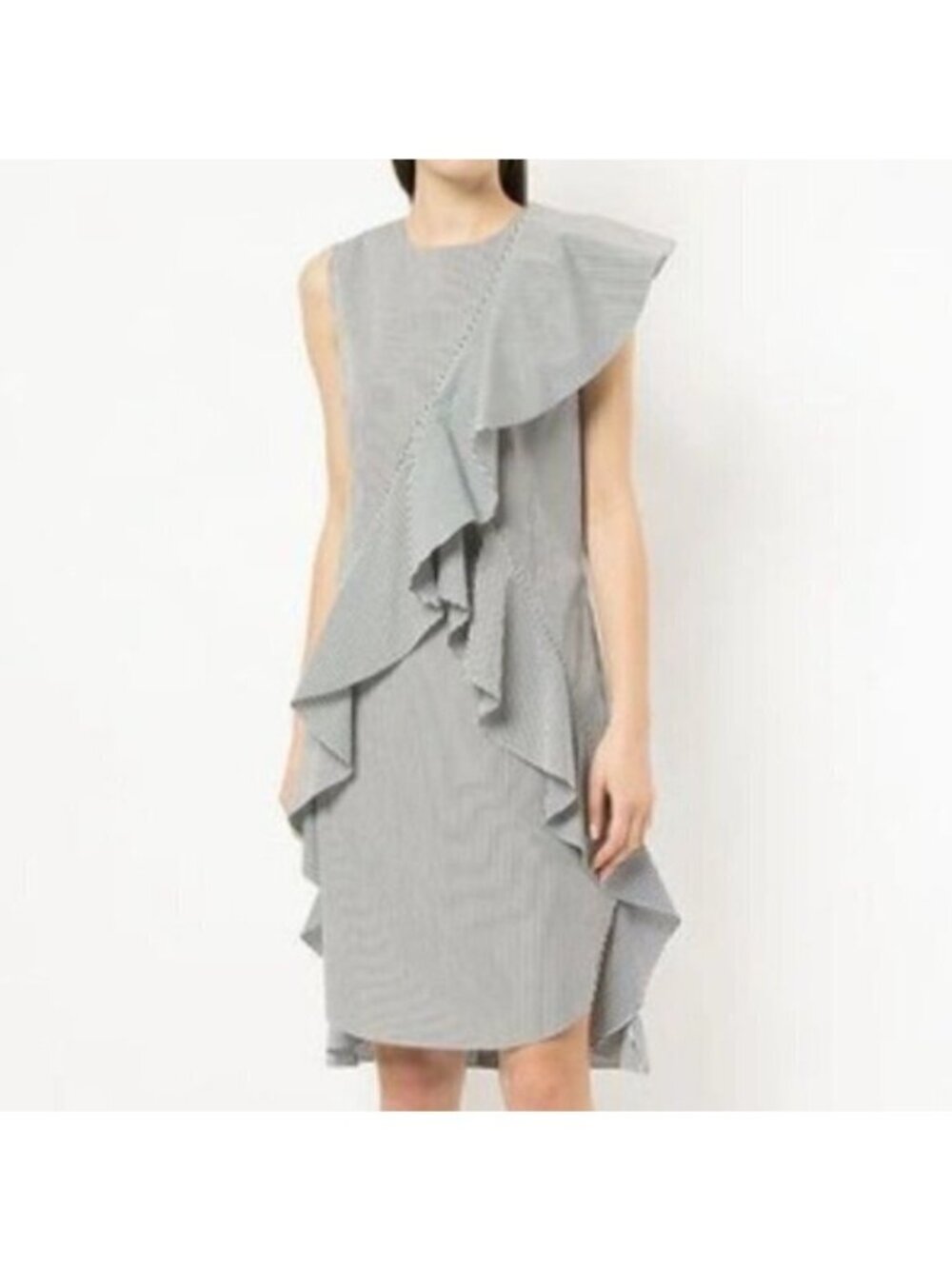 Goen.J Striped Ruffles dress, Size M 07 - Picture 2 of 12